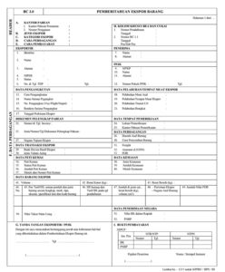 Export Declaration of Goods